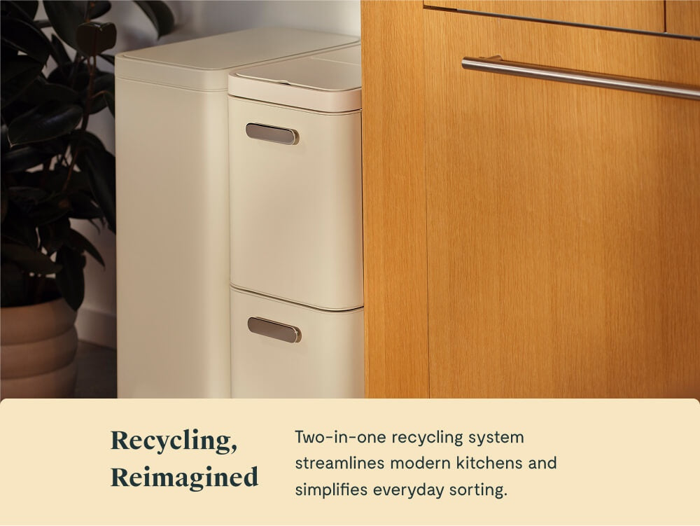 45L 2-Drawer Recycling Bin - Image 2
