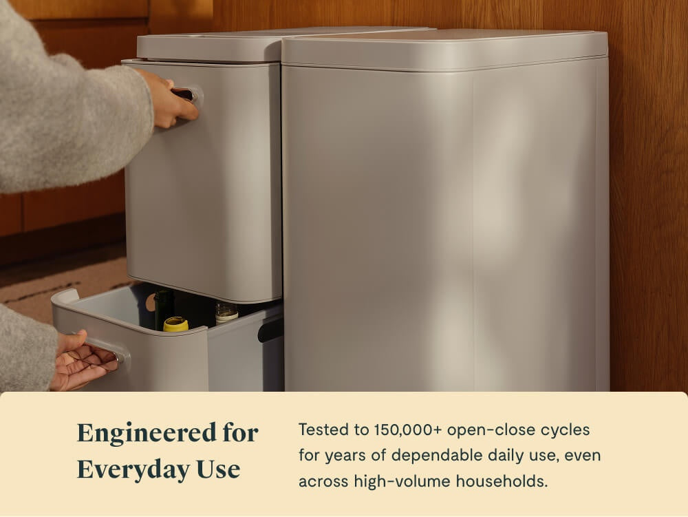 45L 2-Drawer Recycling Bin - Image 6