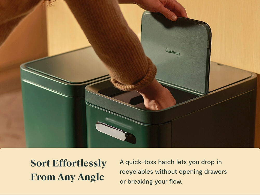 45L 2-Drawer Recycling Bin - Image 4