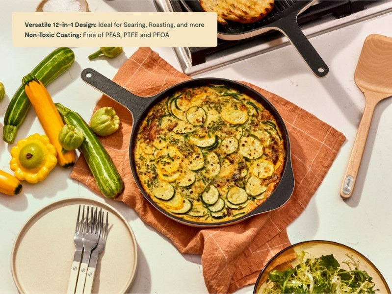 10.5” Enameled Cast Iron Skillet - Image 2